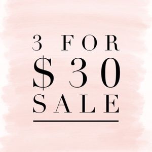 Any 3 items with “🎀” in the Name for $30!!!